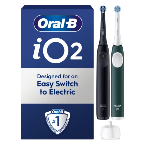 Oral-B iO 2 Elektromos Fogkefe, Éjfekete és Erdőzöld termékhez kapcsolódó kép