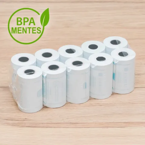 Pénztárszalag 57,5mmx40mm thermo (hőérzékeny) 10 tekercs/csomag Hőpapír banki terminálokhoz termékhez kapcsolódó kép
