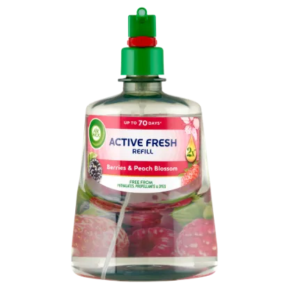 Air Wick Active Fresh Erdei gyümölcs és barackvirág utántöltő 228 ml termékhez kapcsolódó kép
