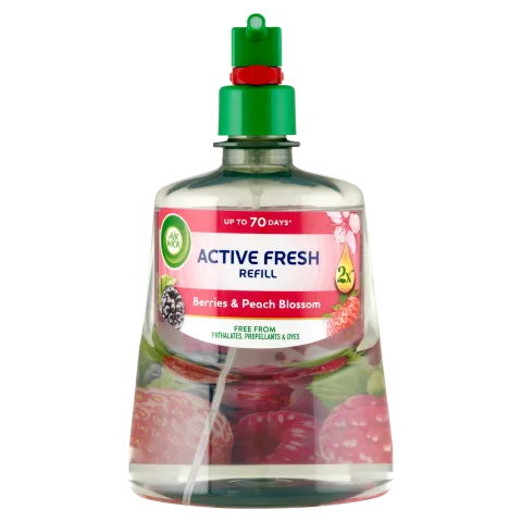 Air Wick Active Fresh Erdei gyümölcs és barackvirág utántöltő 228 ml termékhez kapcsolódó kép