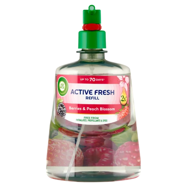 Air Wick Active Fresh Erdei gyümölcs és barackvirág utántöltő 228 ml termékhez kapcsolódó kép