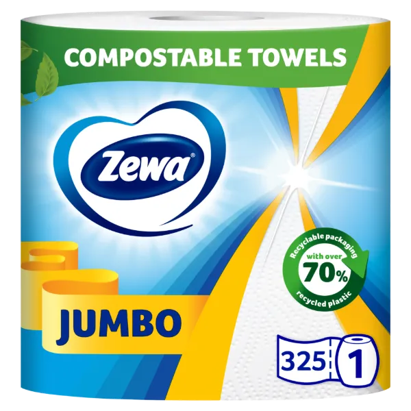 Zewa Jumbo háztartási papírtörlő 2 rétegű 1 tekercs termékhez kapcsolódó kép