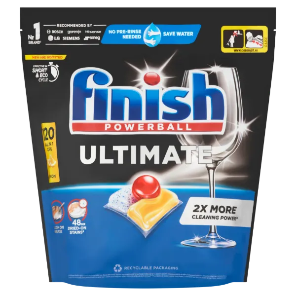 Finish Powerball Ultimate Citrom mosogatógép kapszula 120 db 1548 g termékhez kapcsolódó kép