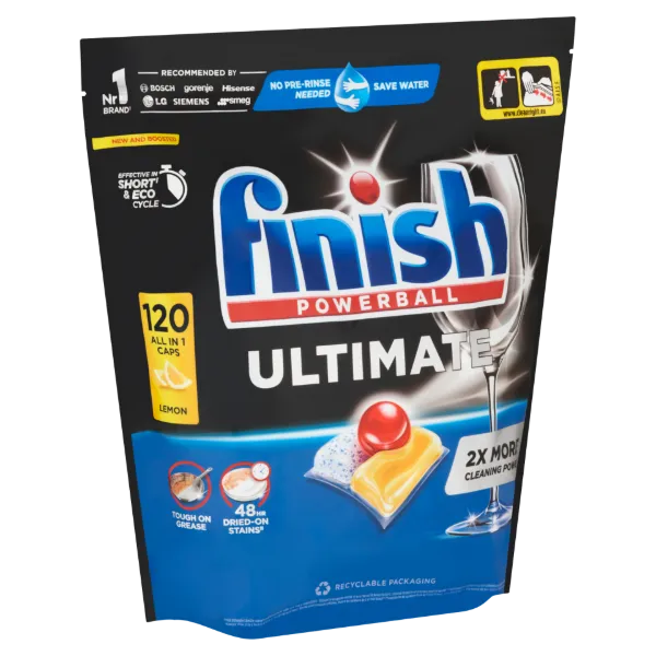 Finish Powerball Ultimate Citrom mosogatógép kapszula 120 db 1548 g termékhez kapcsolódó kép