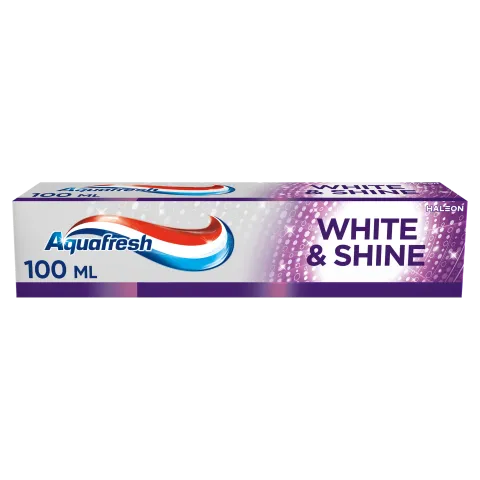 Aquafresh White & Shine fluoridos fogkrém 100 ml  termékhez kapcsolódó kép