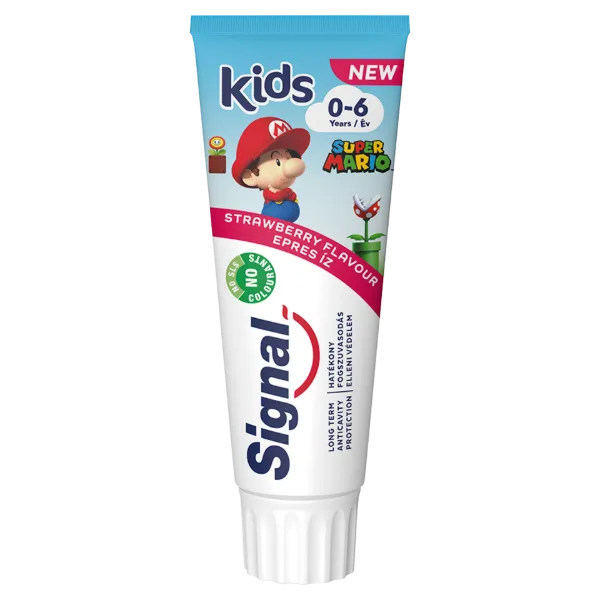 Signal Kids Super Mario epres ízű fogkrém 0-6 év 75 ml  termékhez kapcsolódó kép