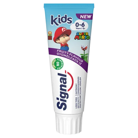 Signal Kids Super Mario gyümölcsös ízű fogkrém 0-6 év 75 ml  termékhez kapcsolódó kép