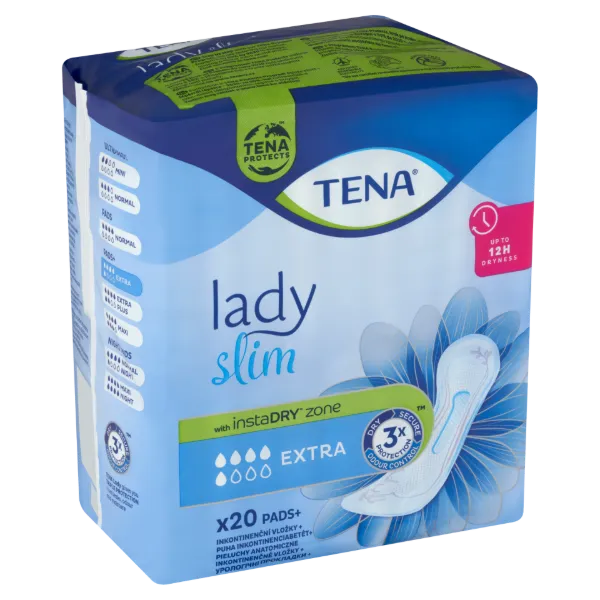 Tena Lady Slim Extra puha inkontinenciabetét rendszeres vizeletvesztésre 20 db termékhez kapcsolódó kép