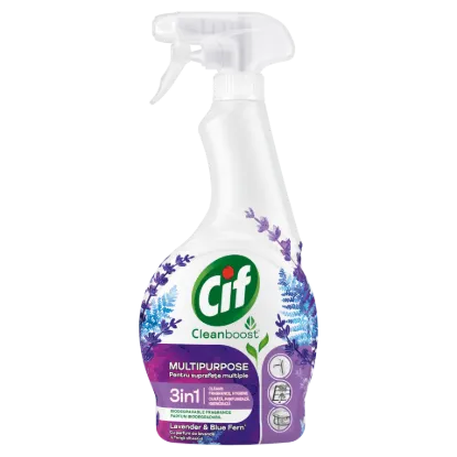 Cif Cleanboost 3in1 Levendula & Kékpáfrány Multipurpose spray 500 ml termékhez kapcsolódó kép