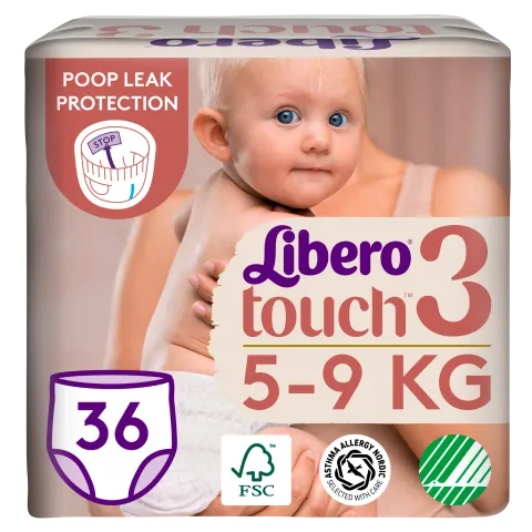 Libero Touch egyszerhasználatos bugyipelenka, méret: 3, 5-9 kg, 36 db termékhez kapcsolódó kép