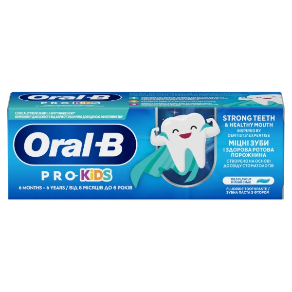 Oral-B Pro Kids Gyerekfogkrém, 0–6 Éveseknek, 50 ml termékhez kapcsolódó kép