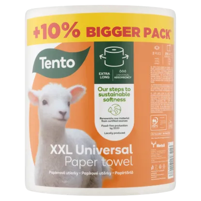 Tento XXL Universal háztartási papírtörlő 2 rétegű 1 tekercs termékhez kapcsolódó kép