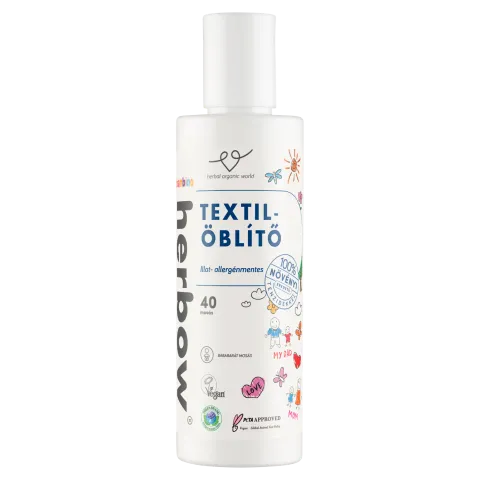 Herbow Bambino textil öblítő 50 mosás 200 ml illat- allergénmentes termékhez kapcsolódó kép