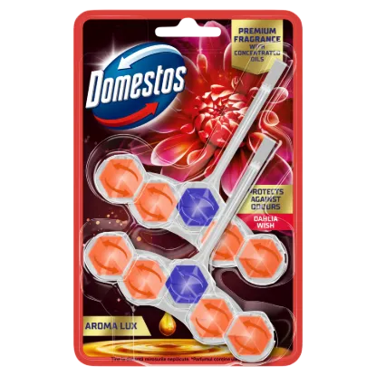 Domestos Aroma Lux Dahlia Wish WC frissítő blokk 2 x 50 g termékhez kapcsolódó kép