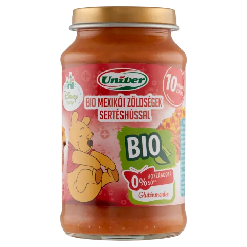 Univer bio mexikói zöldségek sertéshússal bébiétel 10 hónapos kortól 220 g termékhez kapcsolódó kép