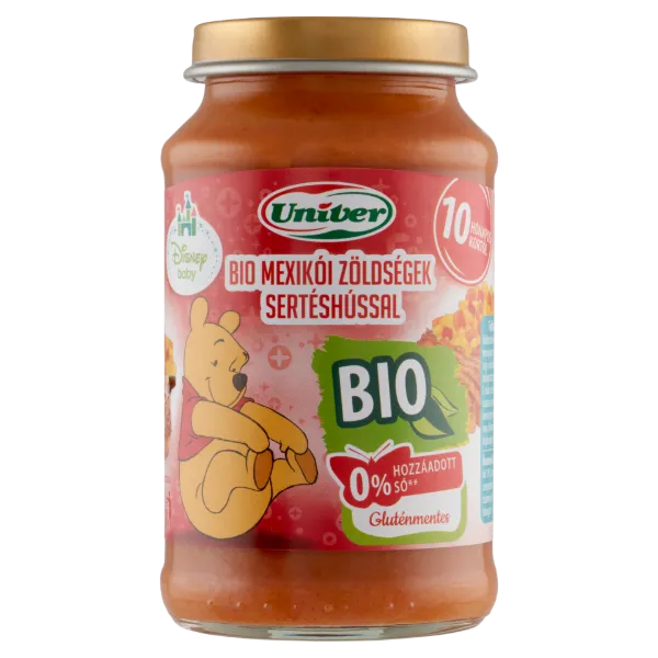 Univer bio mexikói zöldségek sertéshússal bébiétel 10 hónapos kortól 220 g termékhez kapcsolódó kép