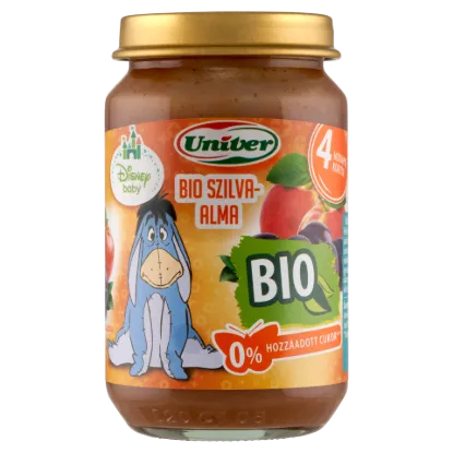 Univer bio szilva-alma bébidesszert 4 hónapos kortól 163 g termékhez kapcsolódó kép