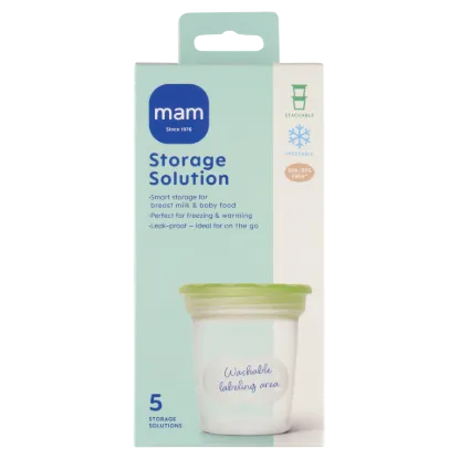 MAM tároló pohár anyatejhez és bébiételhez 5 db termékhez kapcsolódó kép