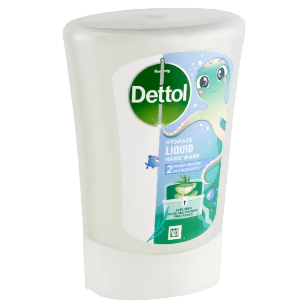 Dettol Explorer Aloe Vera és Bambusz folyékony szappan utántöltő érintés nélküli adagolóhoz 250 ml termékhez kapcsolódó kép
