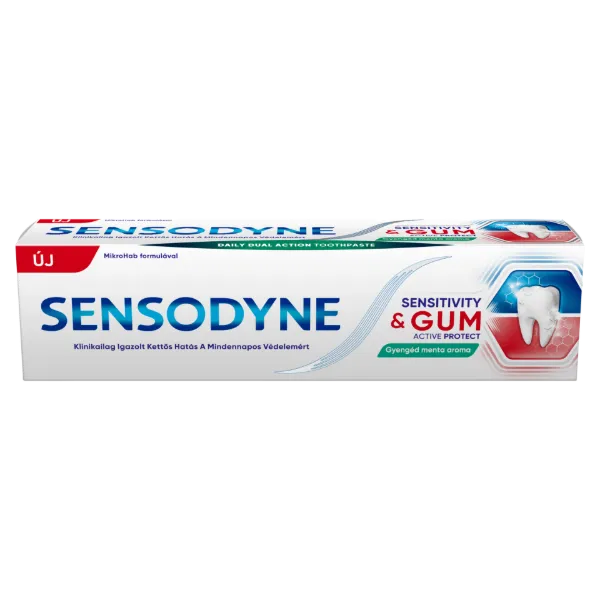 Sensodyne Sensitivity & Gum gyengéd menta aromás fogkrém 75 ml termékhez kapcsolódó kép