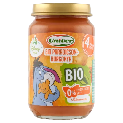 Univer bio paradicsom-burgonya zöldségpüré a bébinek 4 hónapos kortól 163 g termékhez kapcsolódó kép