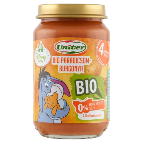 Univer bio paradicsom-burgonya zöldségpüré a bébinek 4 hónapos kortól 163 g termékhez kapcsolódó kép