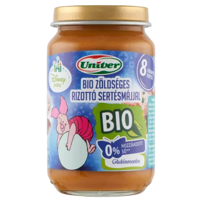 Univer zöldséges rizottó sertésmájjal bébiétel 8 hónapos kortól 163 g termékhez kapcsolódó kép