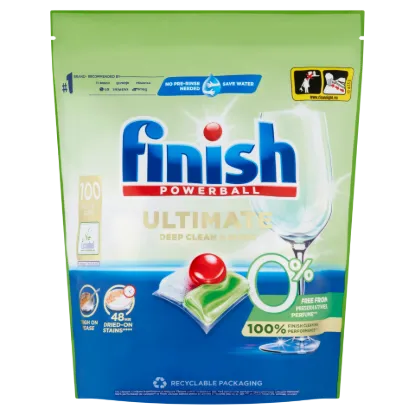 Finish Powerball Ultimate All in 1 0% mosogatógép kapszula 100 db 1270 g termékhez kapcsolódó kép