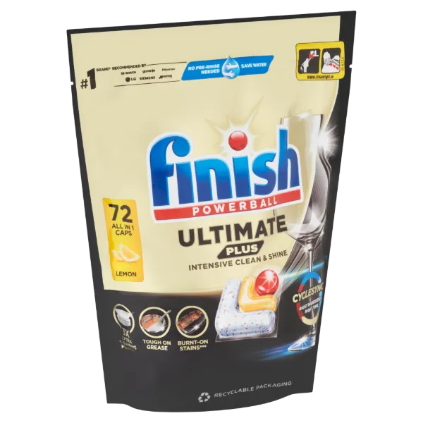 Finish Powerball Ultimate Plus All in 1 Citrom mosogatógép kapszula 72 db 878,4 g termékhez kapcsolódó kép