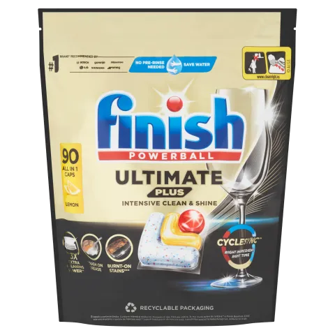 Finish Powerball Ultimate Plus All in 1 Citrom mosogatógép kapszula 90 db 1098 g termékhez kapcsolódó kép
