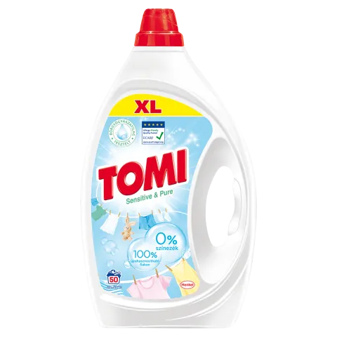 Tomi Sensitive & Pure folyékony mosószer 50 mosás, 2,25 l termékhez kapcsolódó kép