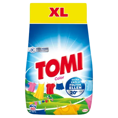Tomi Color mosószer színes ruhákhoz 50 mosás 2,75 kg termékhez kapcsolódó kép