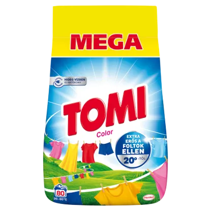 Tomi Color mosószer színes ruhákhoz 80 mosás 4,40 kg termékhez kapcsolódó kép