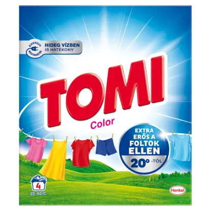 Tomi Color mosószer színes ruhákhoz 4 mosás 220 g termékhez kapcsolódó kép