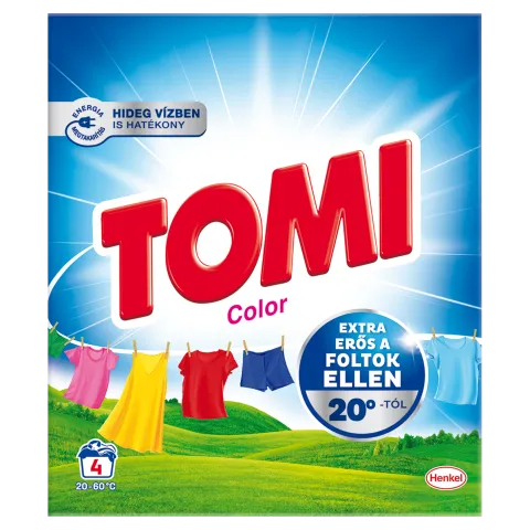 Tomi Color mosószer színes ruhákhoz 4 mosás 220 g termékhez kapcsolódó kép