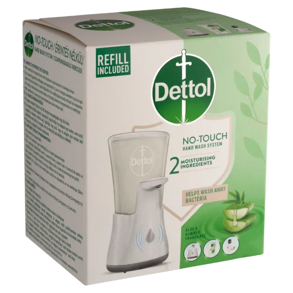 Dettol Aloe Vera és Bambusz érintés nélküli szappanadagoló rendszer és utántöltő 250 ml termékhez kapcsolódó kép