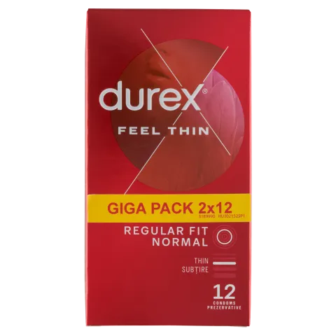 Durex Feel Thin óvszer 2 x 12 db  termékhez kapcsolódó kép