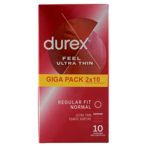 Durex Feel Ultra Thin óvszer 2 x 10 db termékhez kapcsolódó kép