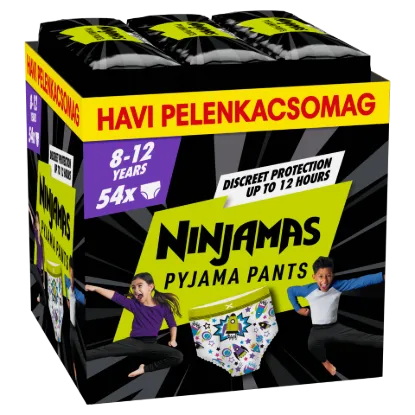 Ninjamas Pyjama Pants Űrhajós, 54 db Pyjama Bugyipelenka, 8 Éves Kor, 27kg-43kg termékhez kapcsolódó kép