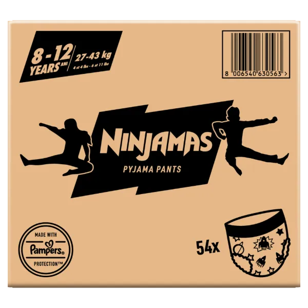 Ninjamas Pyjama Pants Űrhajós, 54 db Pyjama Bugyipelenka, 8 Éves Kor, 27kg-43kg termékhez kapcsolódó kép