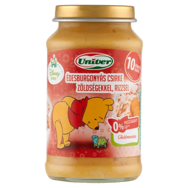 Univer Disney Baby édesburgonyás csirke zöldségekkel, rizzsel bébiétel 10 hónapos kortól 220 g termékhez kapcsolódó kép