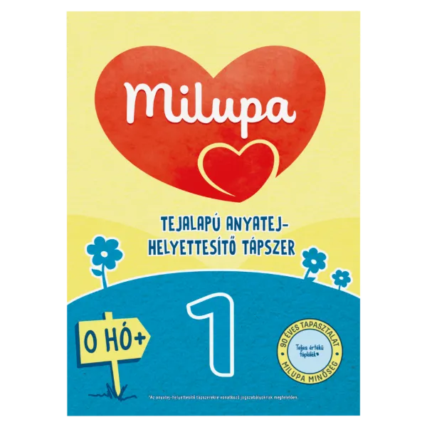Milupa 1 tejalapú anyatej-helyettesítő tápszer 0 hó+ 600 g termékhez kapcsolódó kép