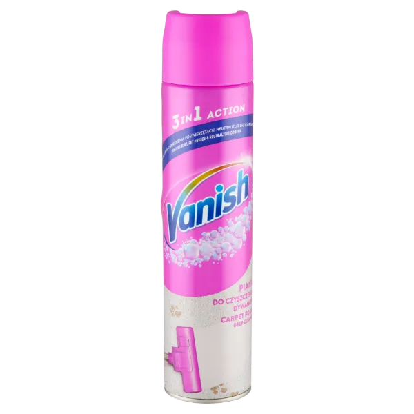Vanish 3 in 1 Action szőnyeg és kárpit tisztító hab 600 ml termékhez kapcsolódó kép