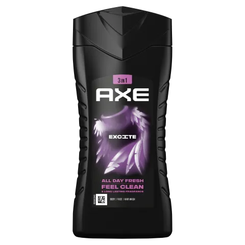 AXE Excite 3 in 1 tusfürdő testre, arcra, hajra 250 ml termékhez kapcsolódó kép