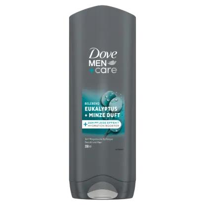 Dove Men+Care Eucalyptus + Mint tusfürdő testre, arcra, hajra 250 ml termékhez kapcsolódó kép