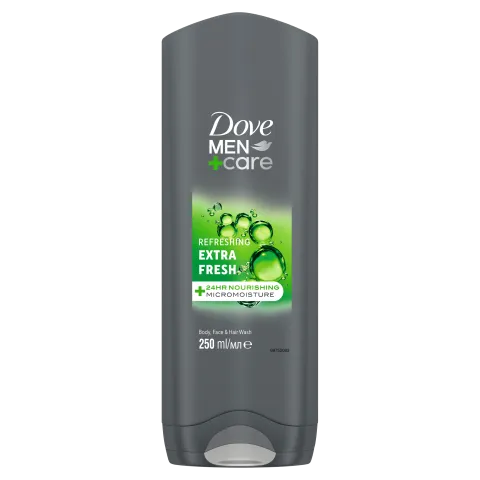 Dove Men+Care Refreshing Extra Fresh tusfürdő testre, arcra, hajra 250 ml termékhez kapcsolódó kép