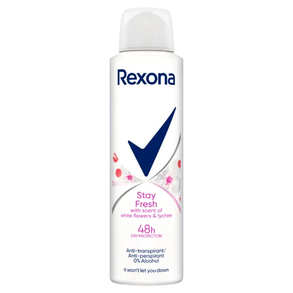 Rexona Stay Fresh White Flowers & Lychee izzadásgátló 150 ml termékhez kapcsolódó kép