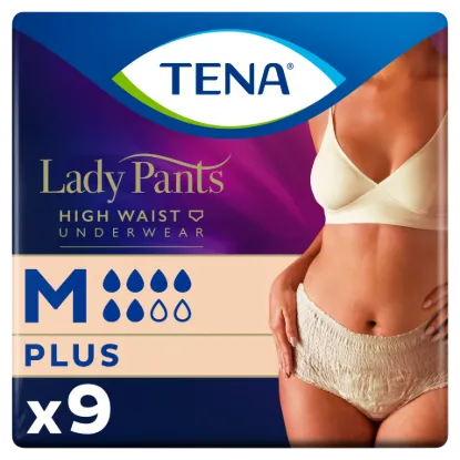 Tena Lady Pants Crème inkontinencia fehérnemű magasított derékrésszel M 9 db termékhez kapcsolódó kép