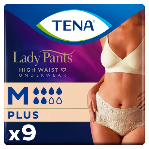Tena Lady Pants Crème inkontinencia fehérnemű magasított derékrésszel M 9 db termékhez kapcsolódó kép