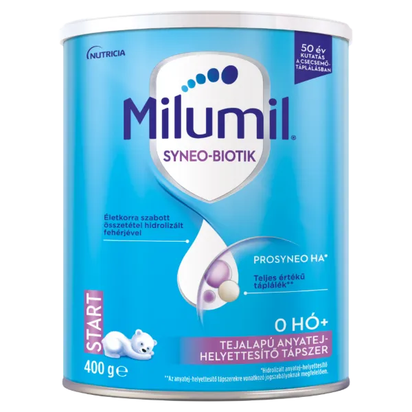 Milumil Syneo-Biotik Start Prosyneo HA tejalapú anyatej-helyettesítő tápszer 0+ 400 g termékhez kapcsolódó kép